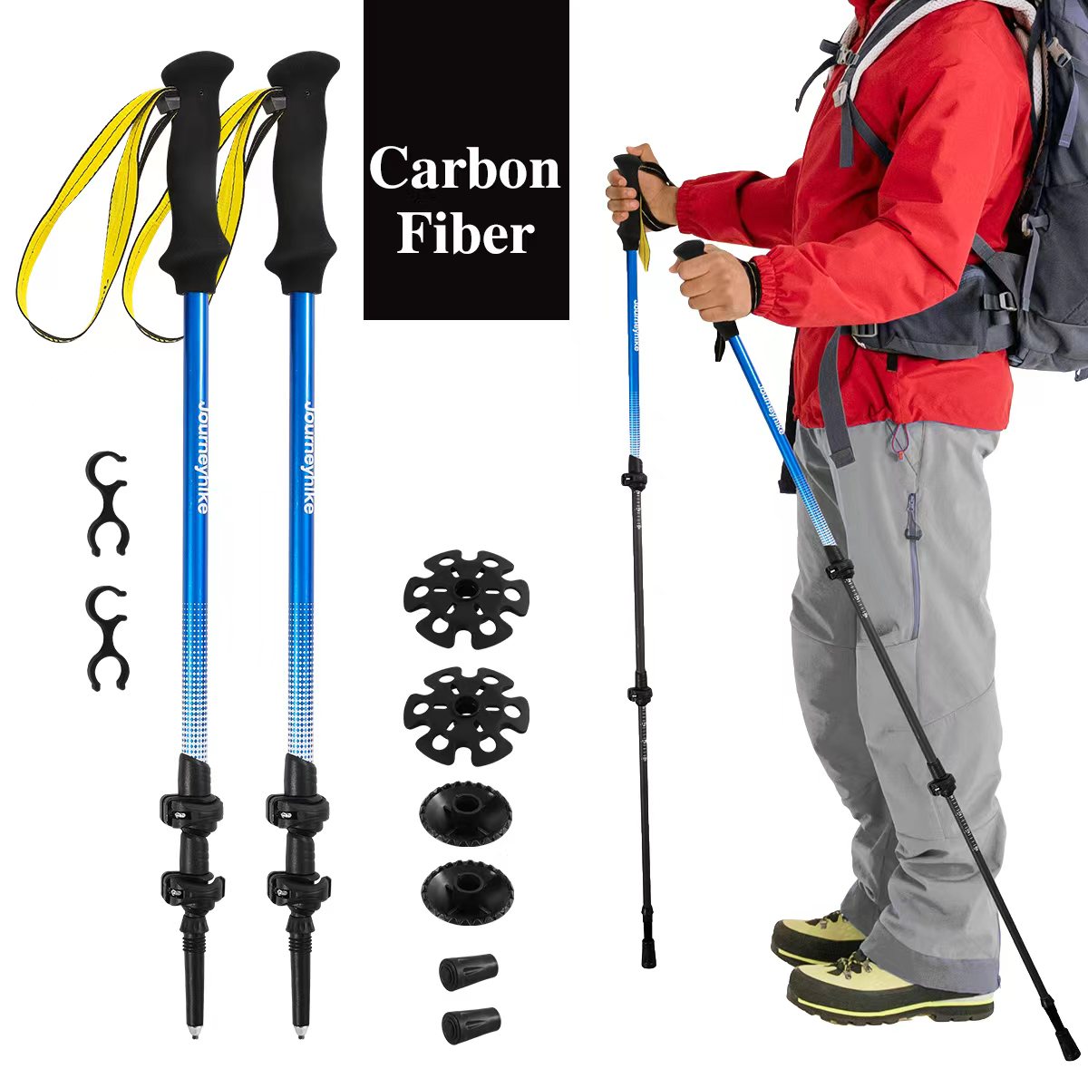 Trekking Pole Carbon - Bastón de Trekking de Fibra de