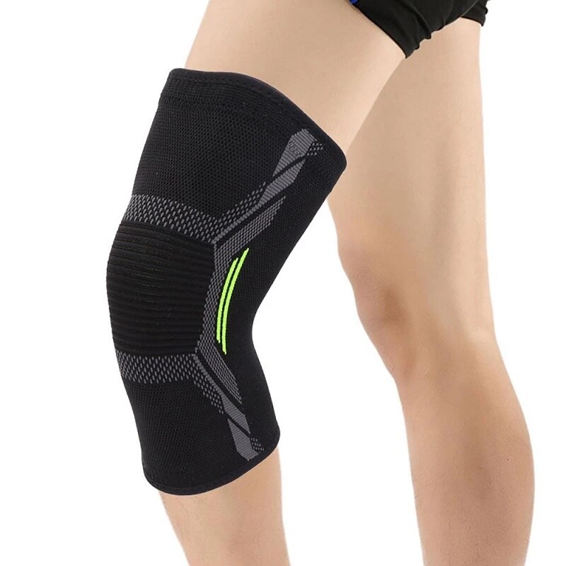 Running Gear In The Cold - Almohadilla de rodilla única tejida de