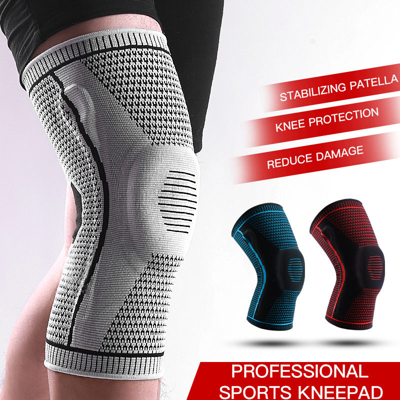 Compression Calf Sleeve - Rodillera antideslizante con estabilizadores de almohadilla