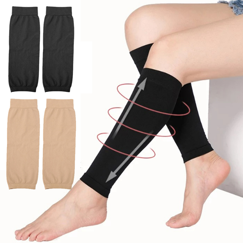 Compression Calf Sleeve - Calcetines de Compresión Elásticos Unisex, Mangas