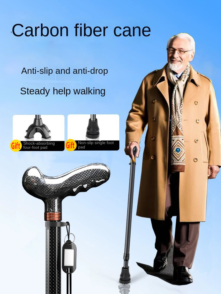 Trekking Pole Carbon - Bastón de Senderismo Retráctil de Carbono