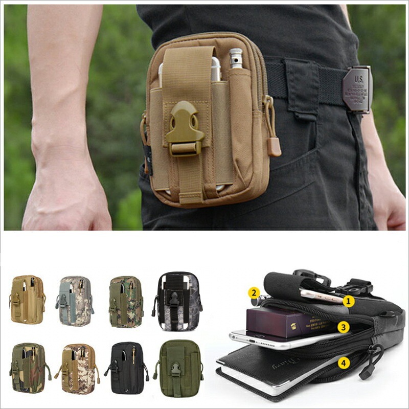 Running Zwift - Bolsa pequeña Molle, riñonera, soporte para