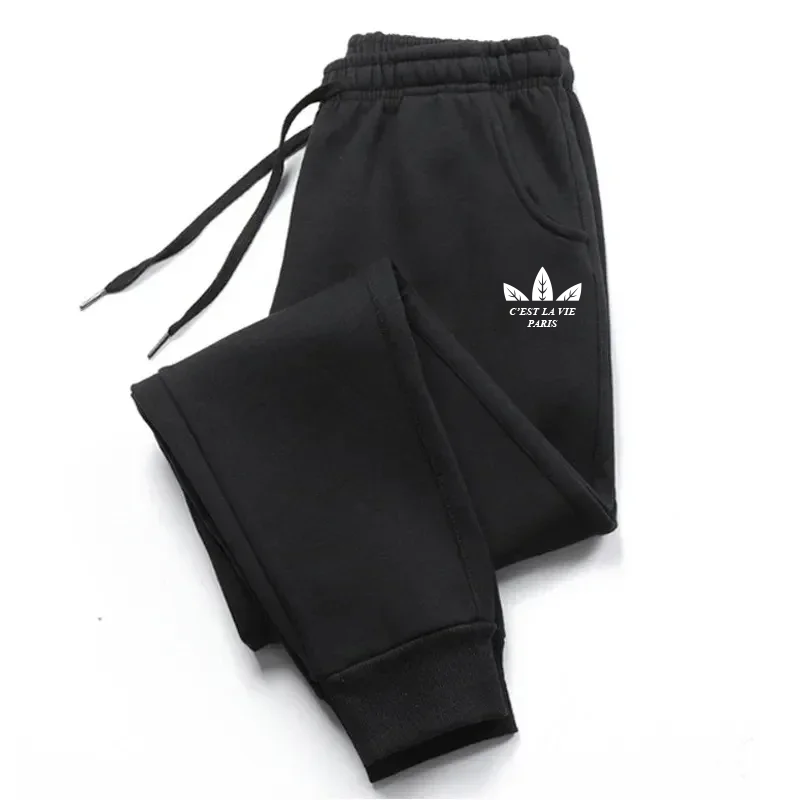 Running Gear Winter - Pantalones casuales para hombre, ropa deportiva