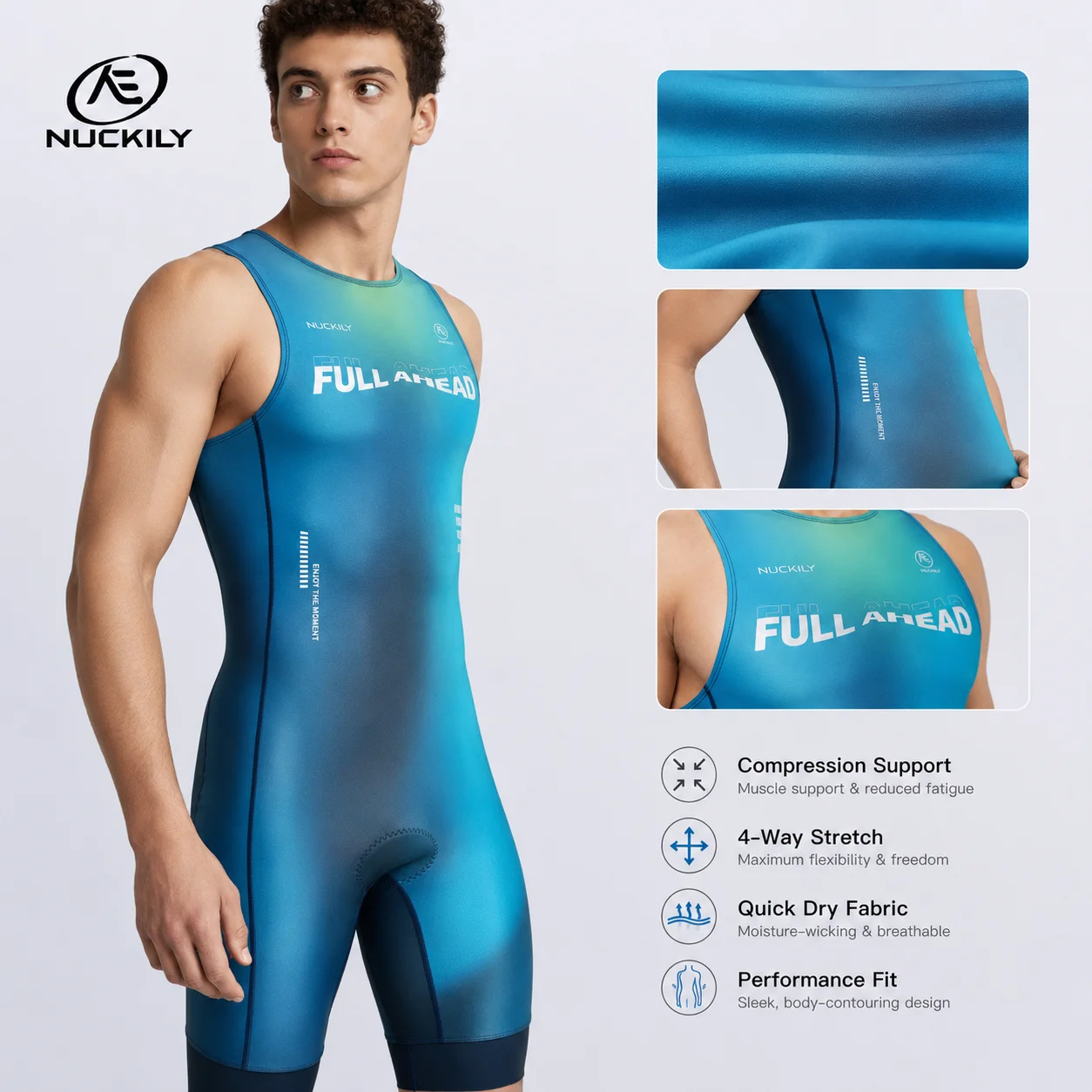 Traje de Triatlón NUCKILY sin  - Running Gear Long Sleeve reseña y precio