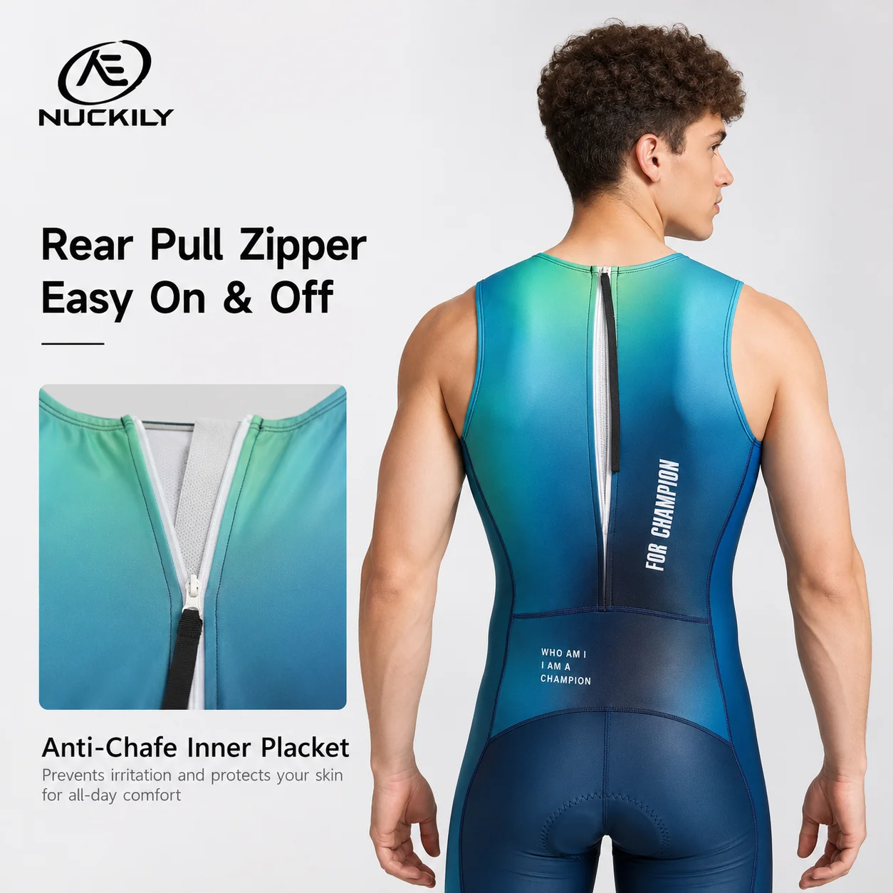 Traje de Triatlón NUCKILY sin  - Running Gear Long Sleeve reseña y precio