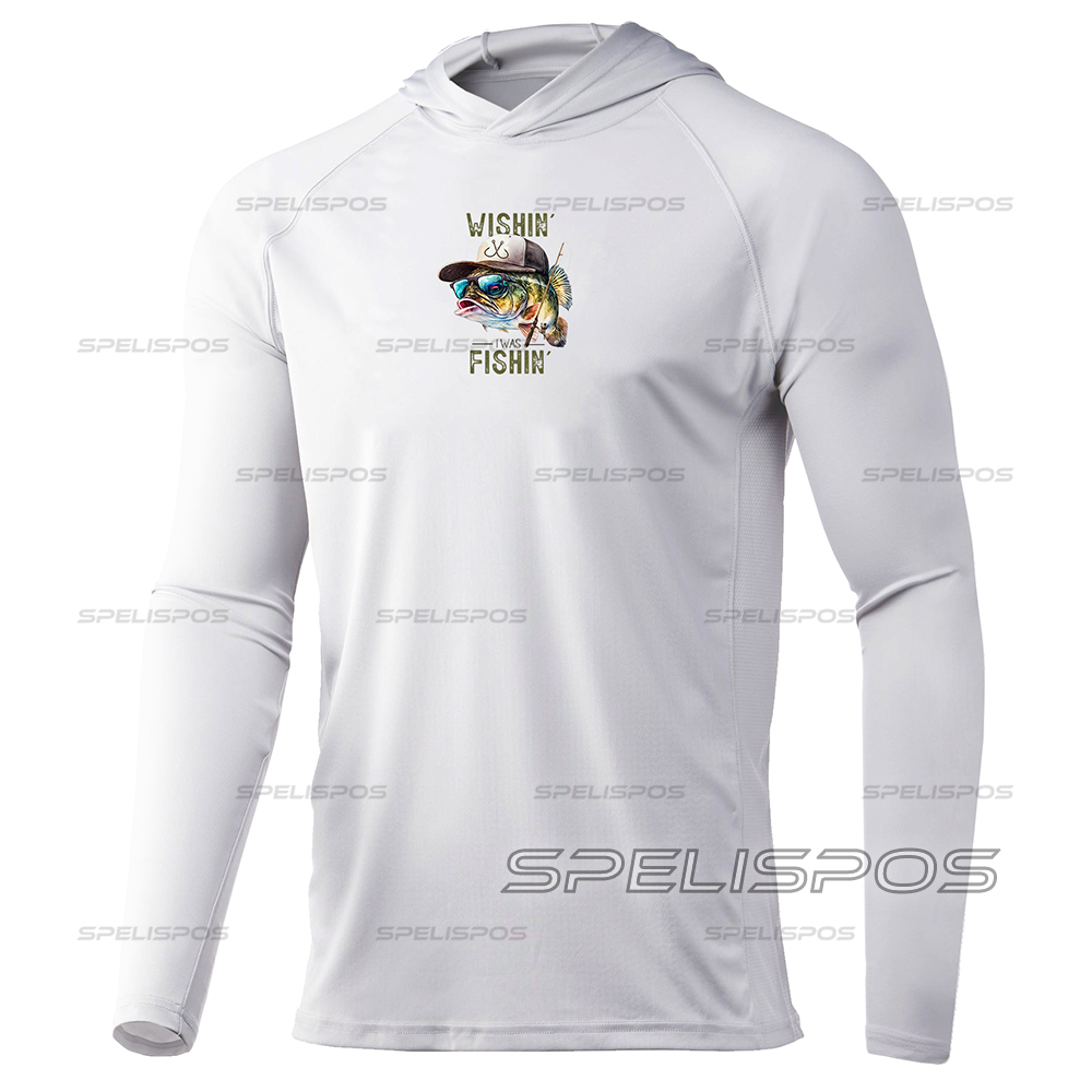 Capucha de pesca blanca de man - Running Gear Long Sleeve reseña y precio
