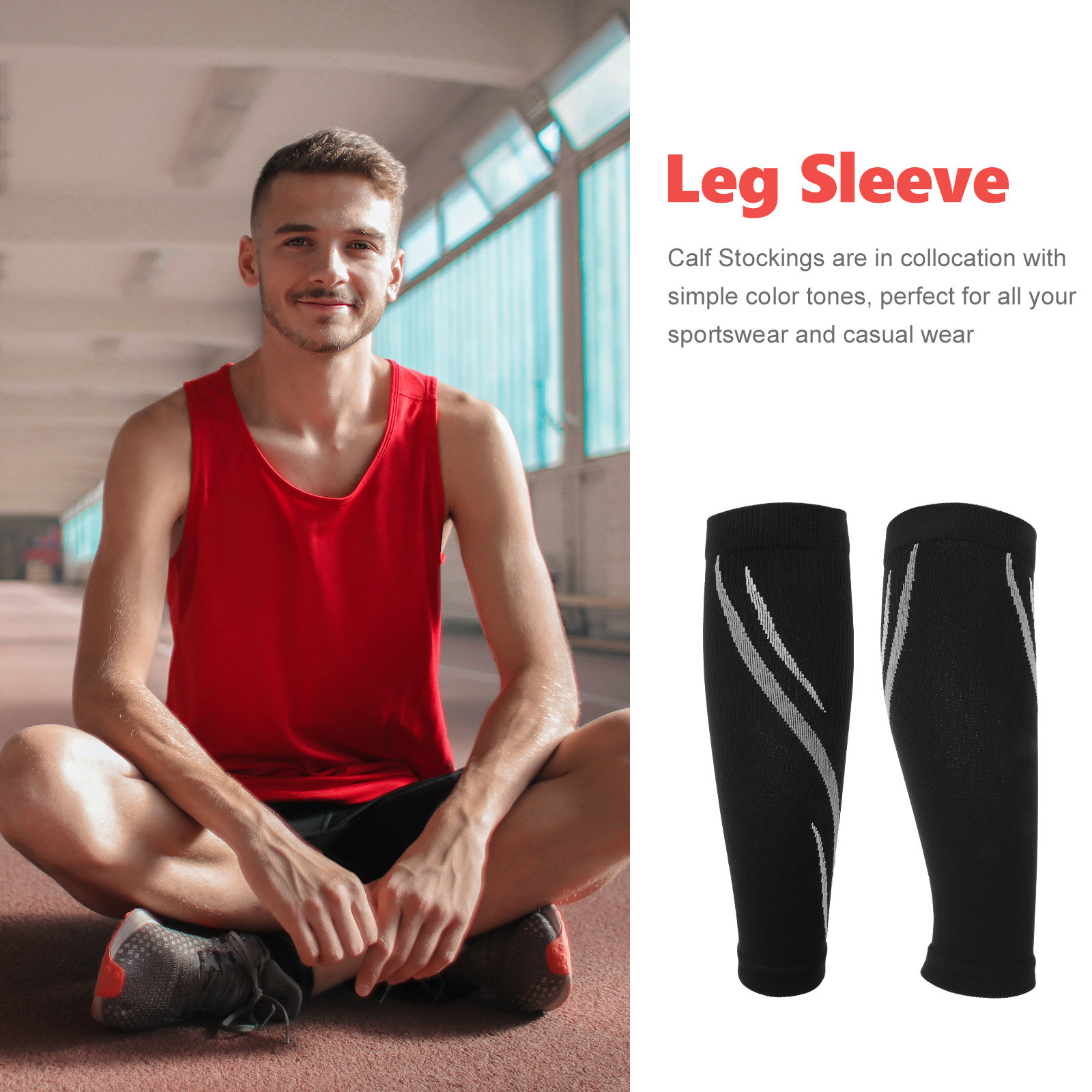 1 par de mangas de compresión  - Compression Calf Sleeve reseña y precio