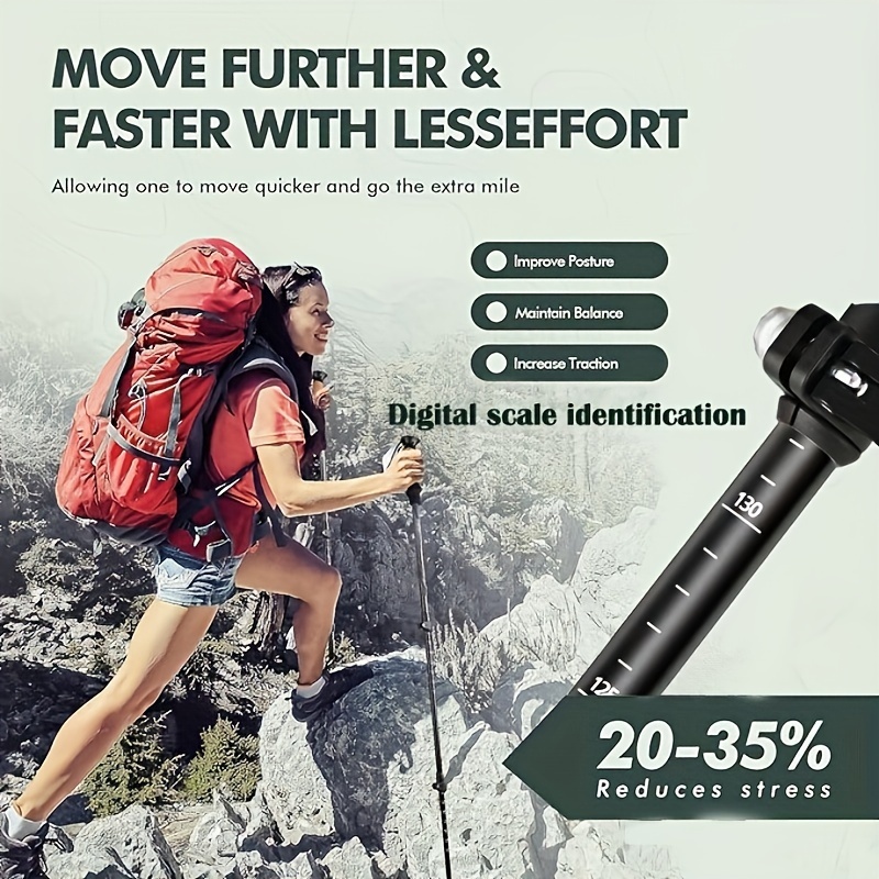 Paquete de 2 palos plegables l - Trekking Pole Carbon reseña y precio