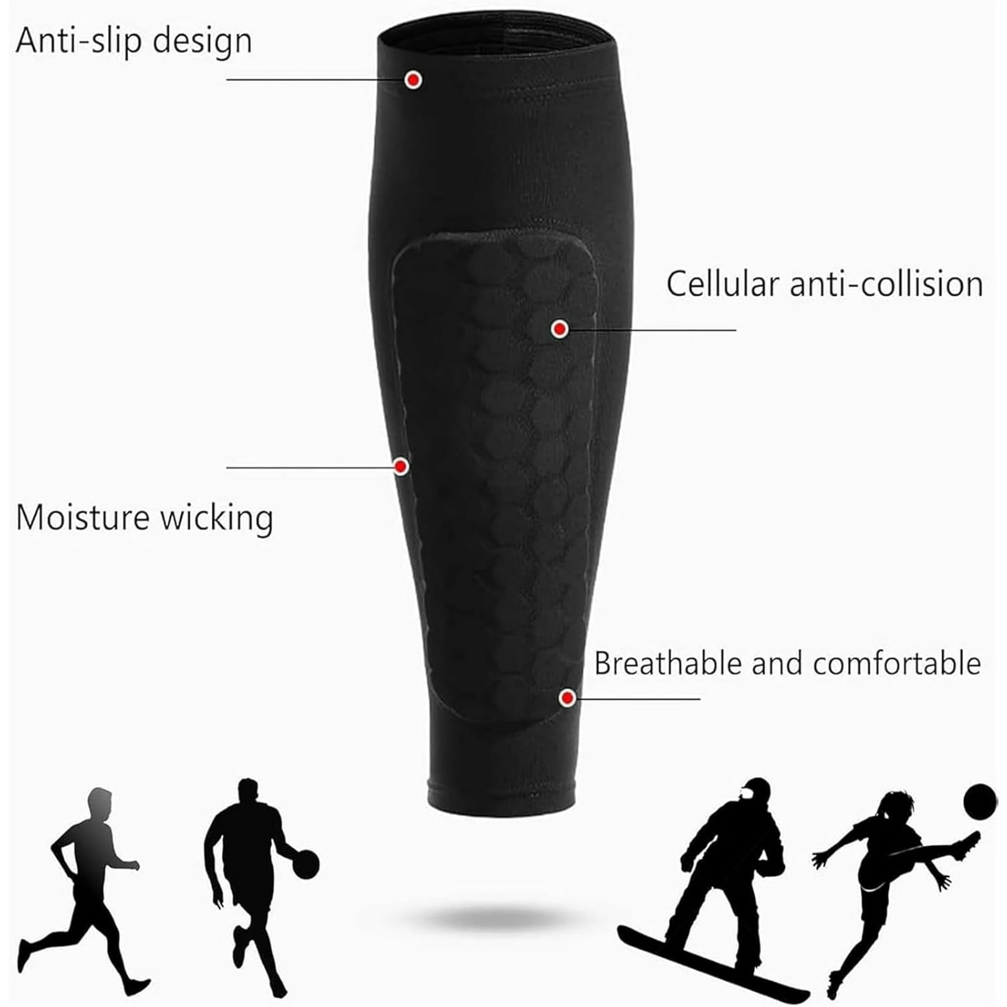 Espinilleras de fútbol, espini - Compression Calf Sleeve reseña y precio