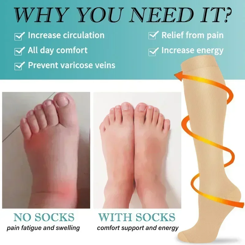 1 Par de Calcetines de Compres - Compression Calf Sleeve reseña y precio